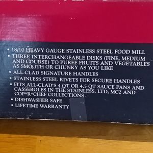 All Clad Food Mill